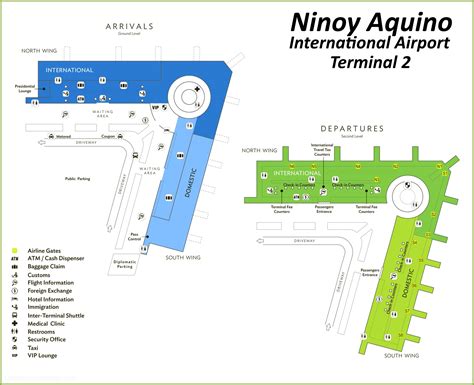 naia terminal 2 map.
